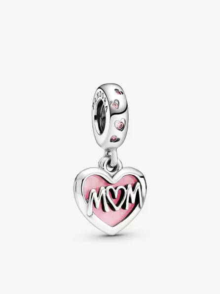 Charm colgante Corazón con la inscripción Mamá