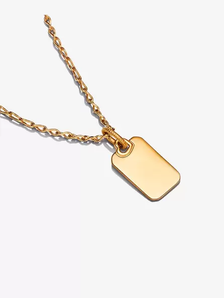 Set de Collar con Dije Rectangular Grabable