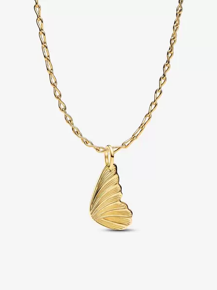 Collar con Dije de Alas de Mariposa Grabable