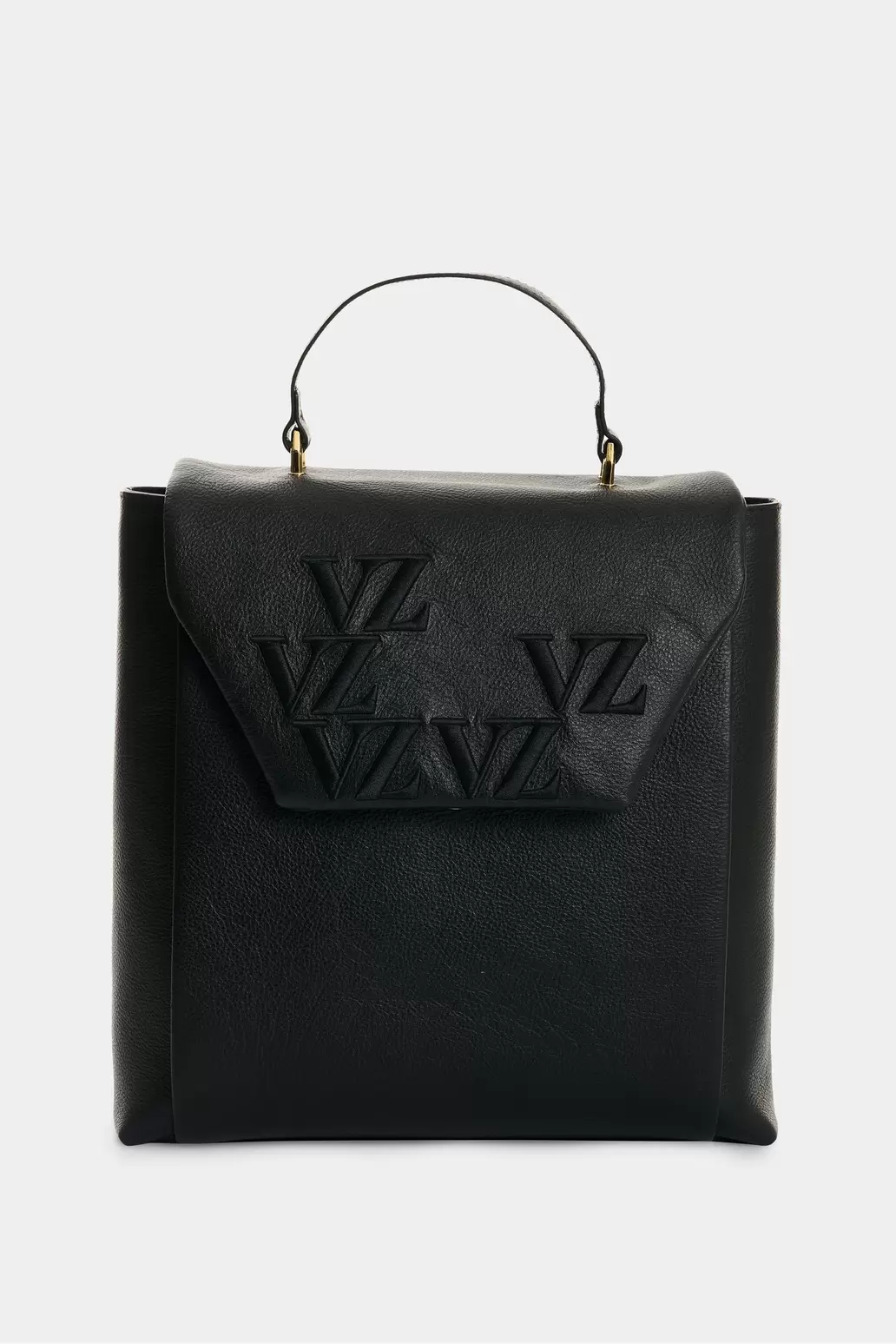Morral de cuero para mujer Thalia Monogram Negro