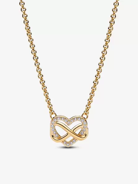 Collar collier Corazón infinito Brillante