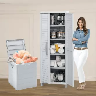 Combo organizador Barú, 1 Armario grande, 1 Baúl 100 litros