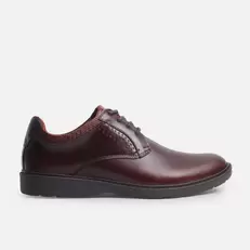 Tenis oliva de cuero para hombre - Café