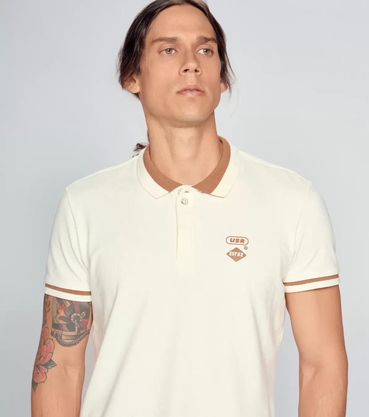 Comfort Brey Polo Unicolor Y Cuello Tejido Unser