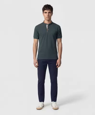 Polo Cuello Neru Slim Fit Para Hombre