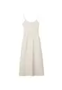 Vestido midi bimateria tirantes