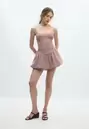 Vestido corto globo tirantes