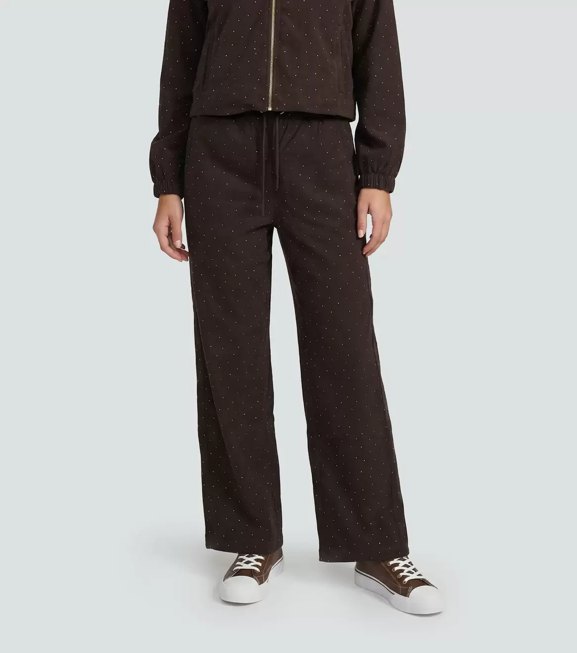 Pantalon Largo Con Apliques Derek