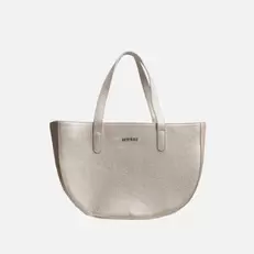 Cartera lidena de cuero para mujer - Oro