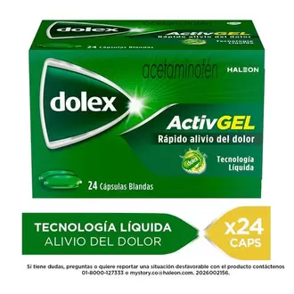 Dolex Activgel 500mg X 24 Capsulas Liquidas