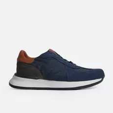 Tenis lucan de cuero para hombre - Azul