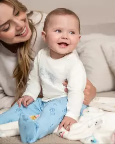 Polito x Arrurrú: Pijama con Piecitos Unisex Para Recién Nacidos
