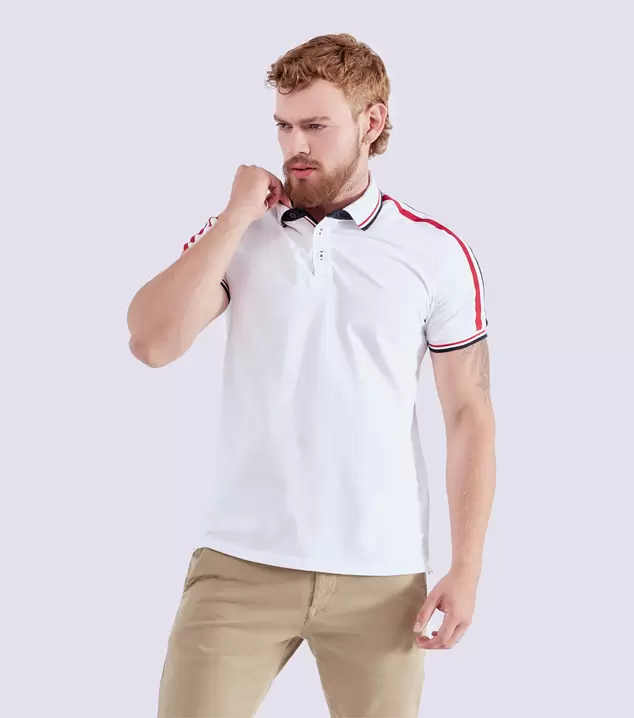 Vikor Polo Slim Fit Masculina Gas