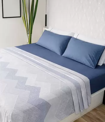 Sábana 150 Hilos Estampada - Diseño Tacto