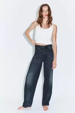 JEANS TRF BALLOON TRABILLA TIRO MEDIO