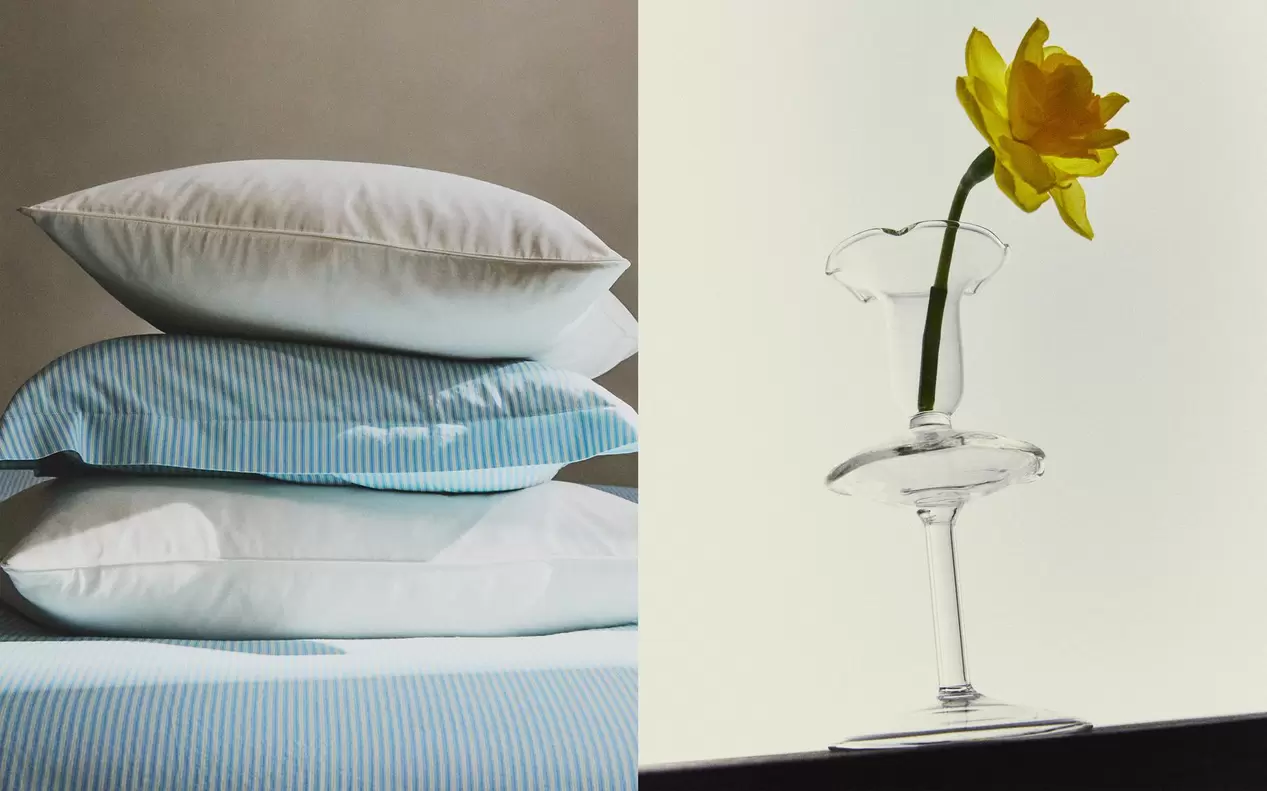 CANDELABRO, FUNDA DE ALMOHADA Y FUNDA NÓRDICA