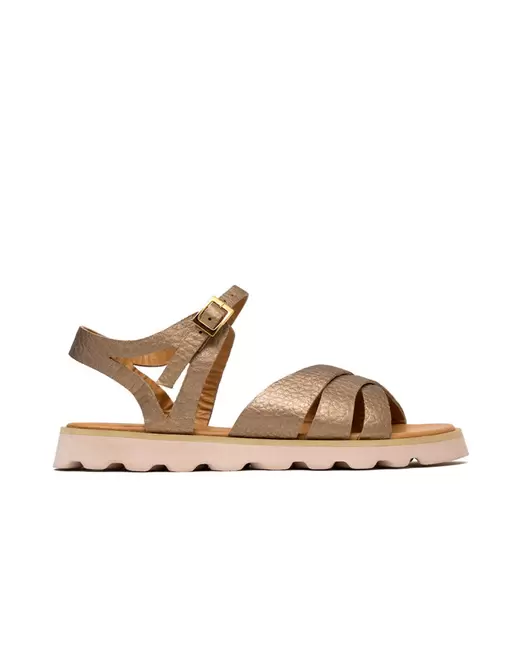 Sandalia plana de cuero REF MRL1587