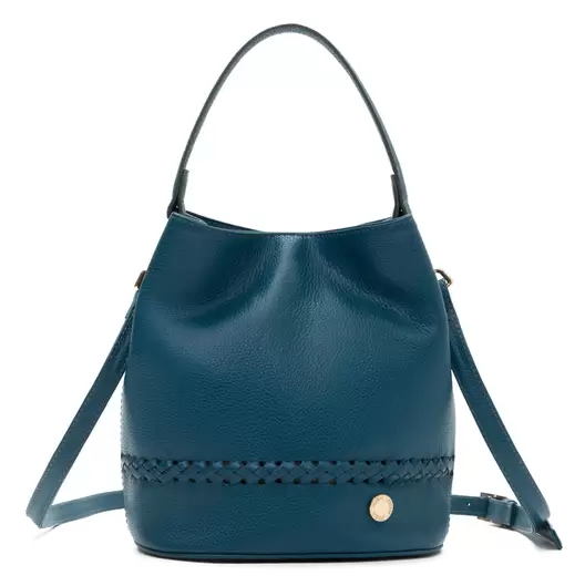 Bolso manos libres con tejido en cuero para dama REF P2923