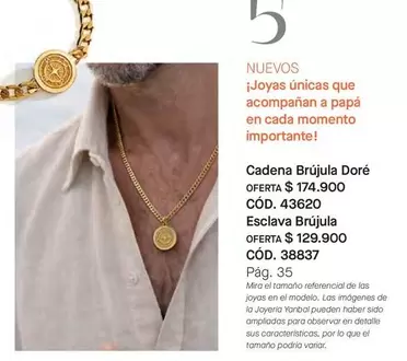 Yanbal - Cadena Brújula Doré CÓD. 43620 Esclava Brújula CÓD. 38837