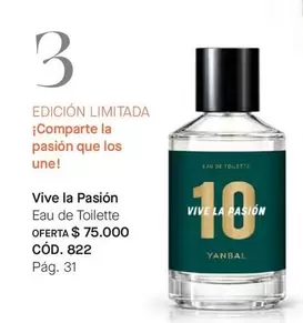 Yanbal - Vive la Pasion Eau de Toilette CÓD. 822