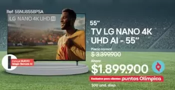 LG - TV  NANO 4K UHD AI - 55"