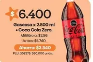 Coca Cola - Gaseosa Zero