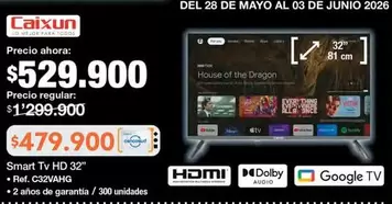 Smart Tv HD 32" Ref. C32VAHG
