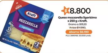 Kraft - Queso Mozzarella Ligerísimo