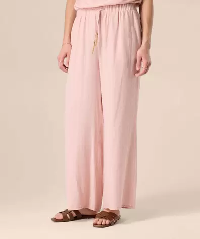 Pantalón Fluido De Silueta Amplia Para Mujer
