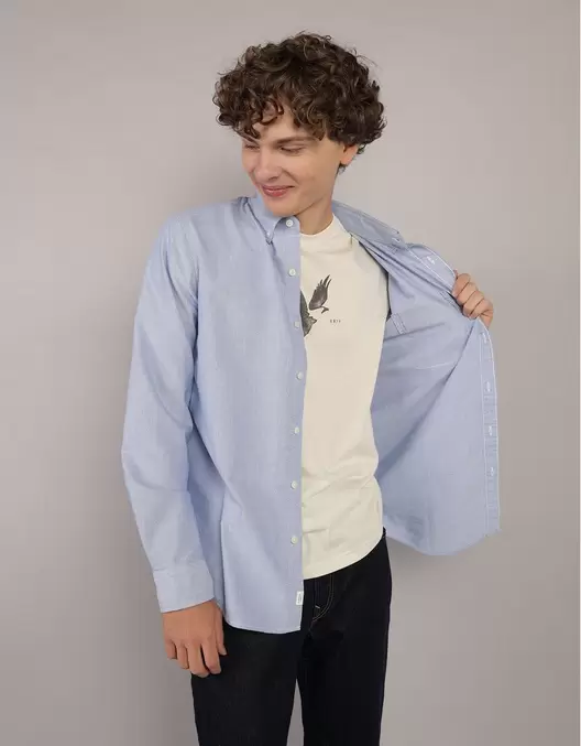 Camisa Oxford Slim Fit Ae