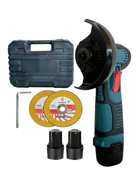 Pulidora Angular Inalámbrica 12V 76mm con Batería, Maletín y Cargador