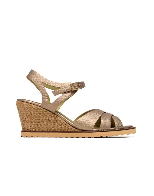 Sandalia tacón de cuero REF PKT1583