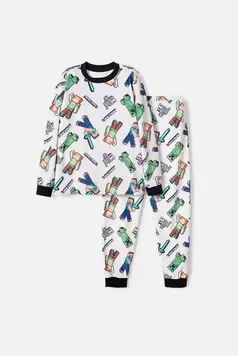 Pijama de Minecraft con pantalón largo multicolor para niño