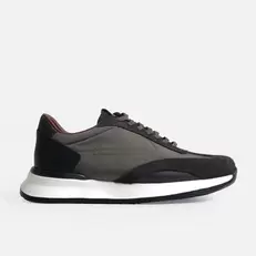 Tenis ismael de cuero para hombre - Verde