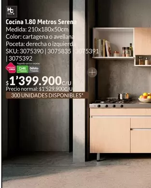 HC - Cocina 1.80 Metros Serena