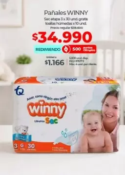 Winny - Pañales Sec