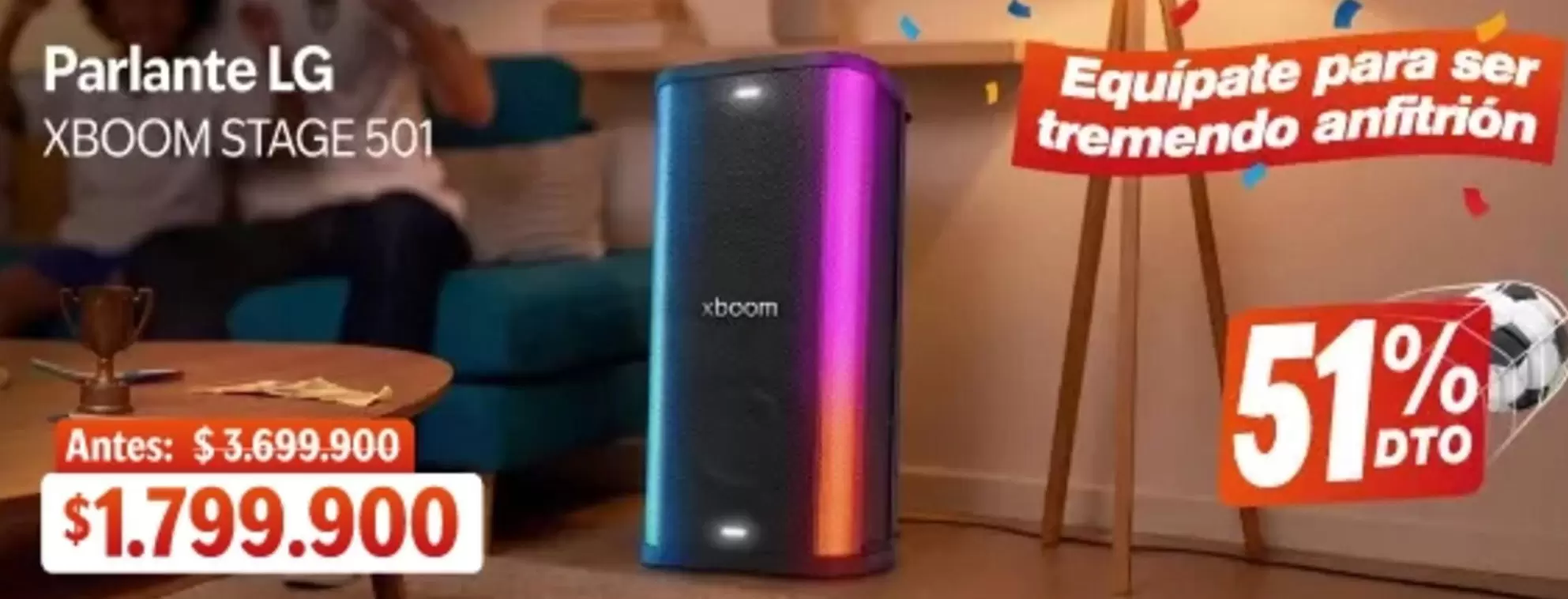LG - Parlante XBOOM STAGE 501