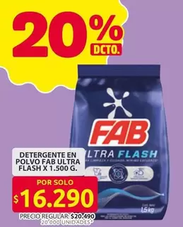 Fab - DETERGENTE EN POLVO ULTRA FLASH