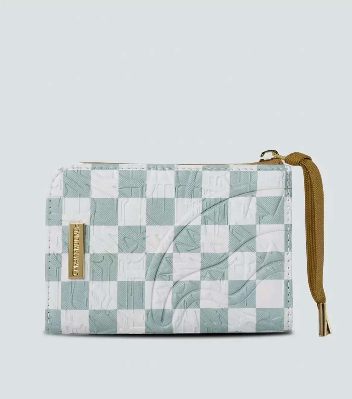 Billetera Sprayground Graff Embossed Cream Check