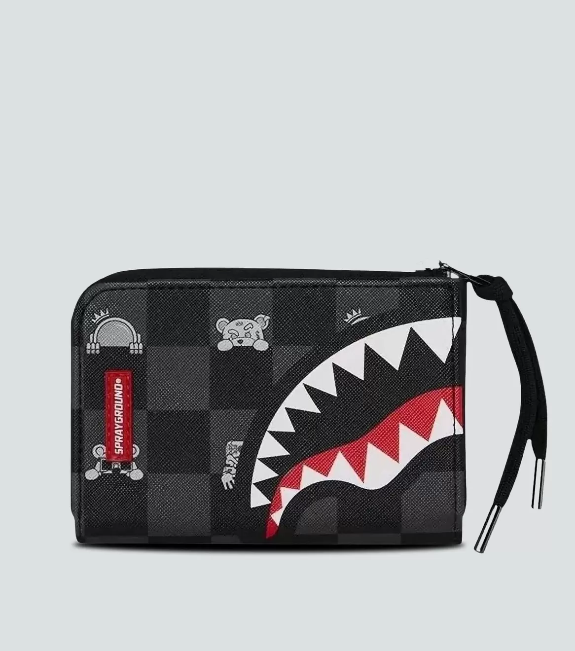 Billetera Sprayground Gray Peeking Character Check