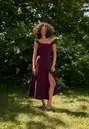 Vestido midi lazada espalda