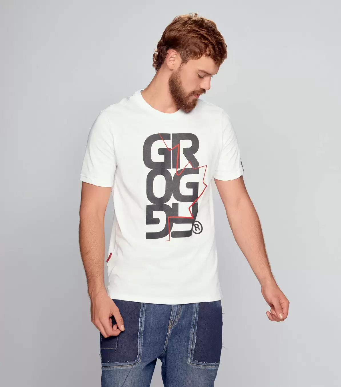 Darren T Shirt Slim Masculina Groggy