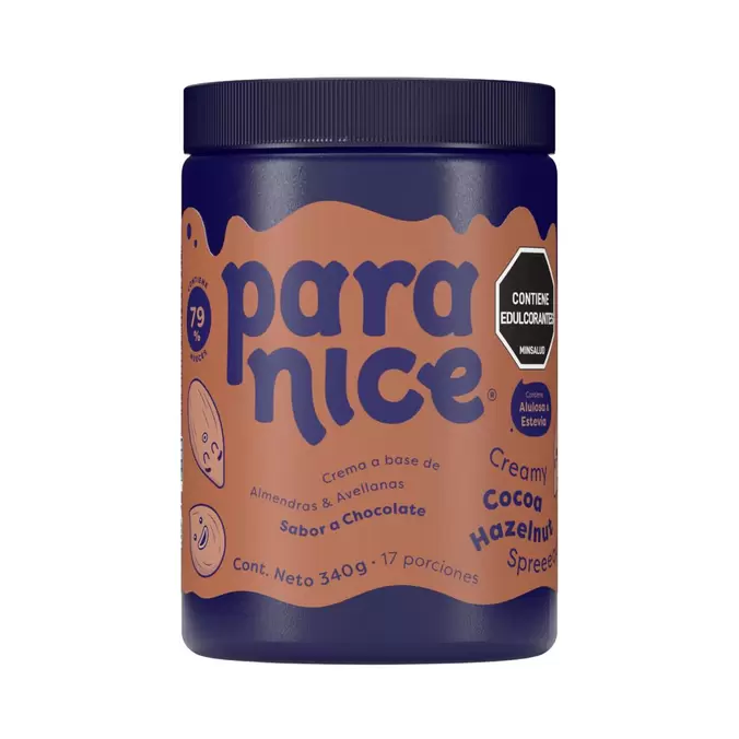 Paranice Esparcible de Almendras y Avellanas Sabor Chocolate 340 g / 12 oz