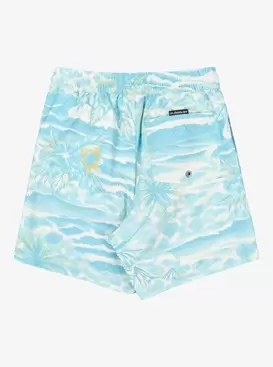 Everyday Printed Volley 14" Short de Natación Azul Chicos 8-16