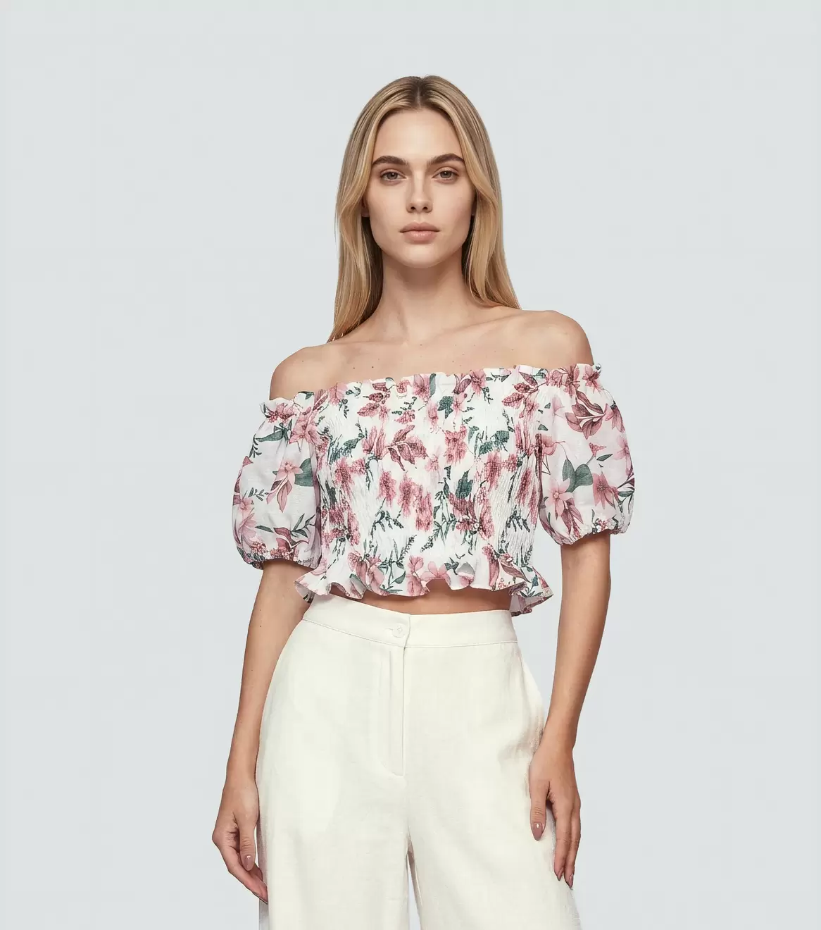 Blusa Para Mujer Con Escote Bardot Encauchada Ruth Derek