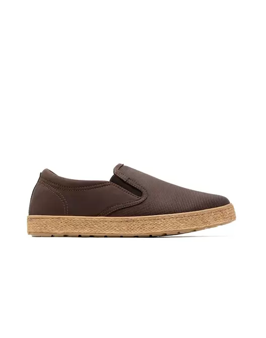 Mocasín tipo espadrille para hombre en cuero REF BAND30