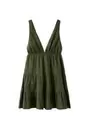 Vestido corto escote V