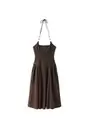 Vestido midi halter detalle abalorios