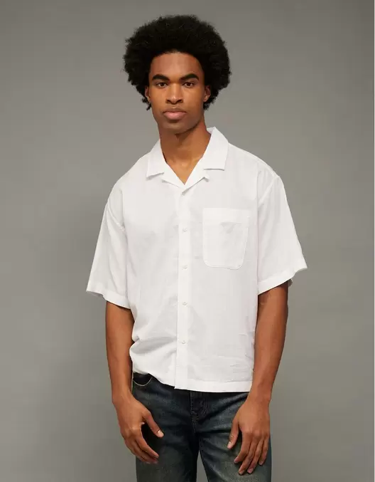 Camisa relaxed fit de lino Ae