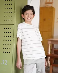 Camiseta Manga Corta Para Niño